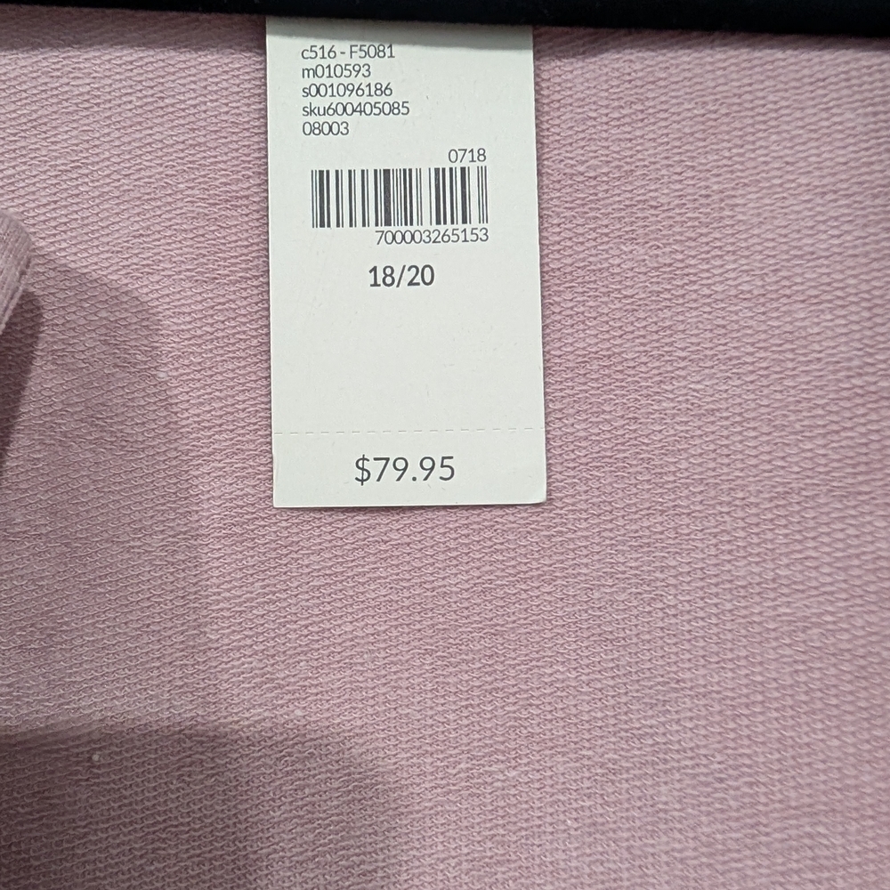 NWT Lane Bryant Mauve Pink Pearl Embellished Open Front Jacket in Size 18/20 - Picture 5 of 14